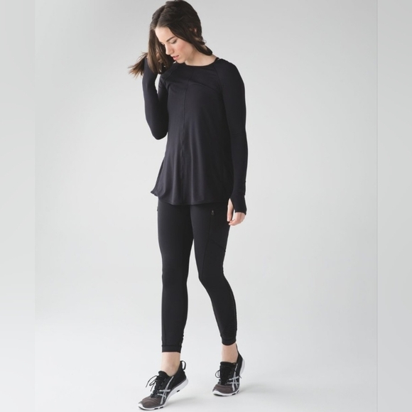 Lululemon Making Moves Long Sleeve Top In Black Size 6 - Picture 10 of 15